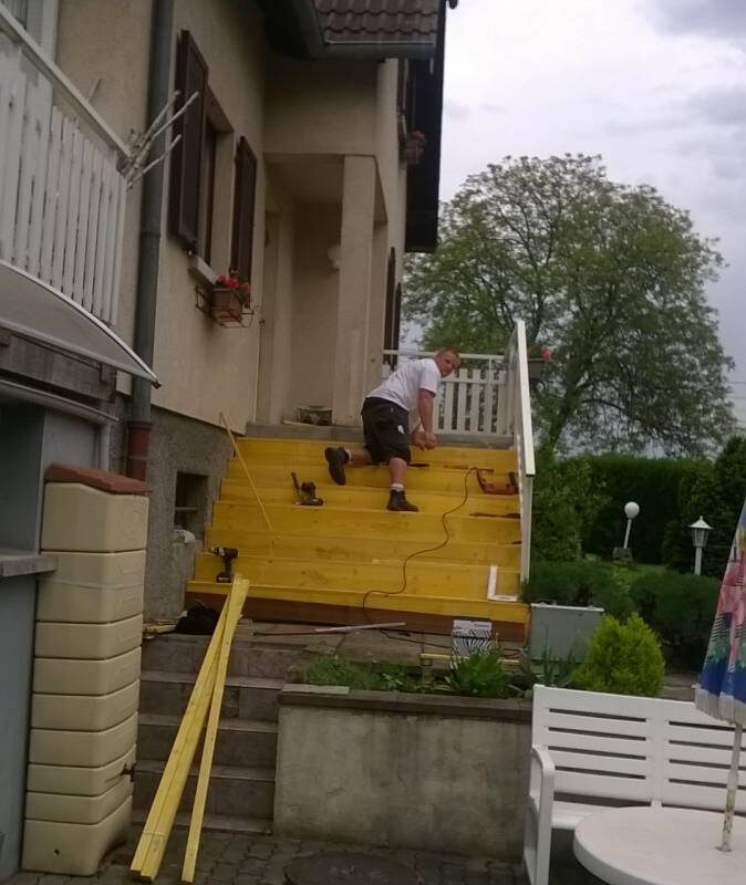 Habillage d’un escalier en bois. Molsheim 0