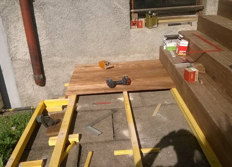 Habillage d’un escalier en bois. Colmar 2