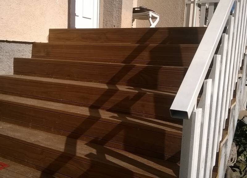 Habillage d’un escalier en bois. Lingolsheim 6
