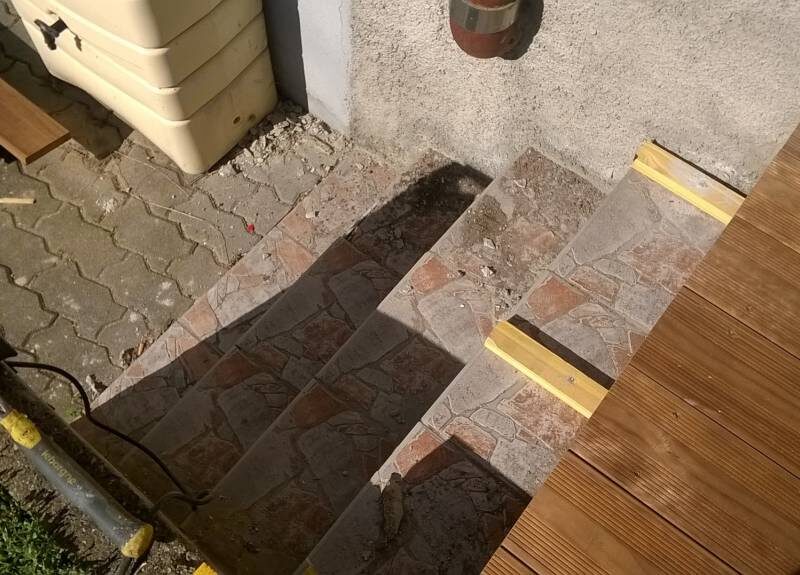 Habillage d’un escalier en bois. Erstein 3