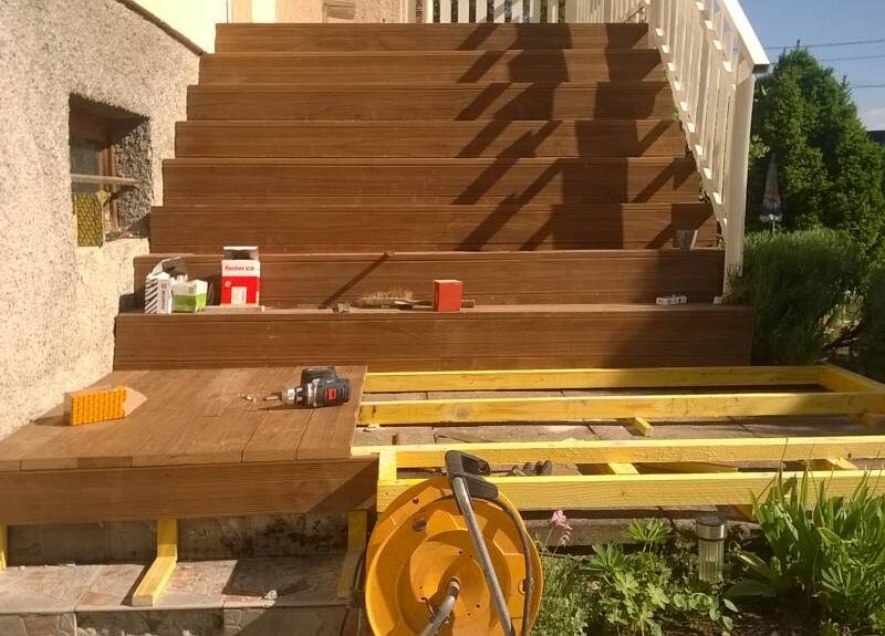 Habillage d’un escalier en bois. H&oelig;nheim 4