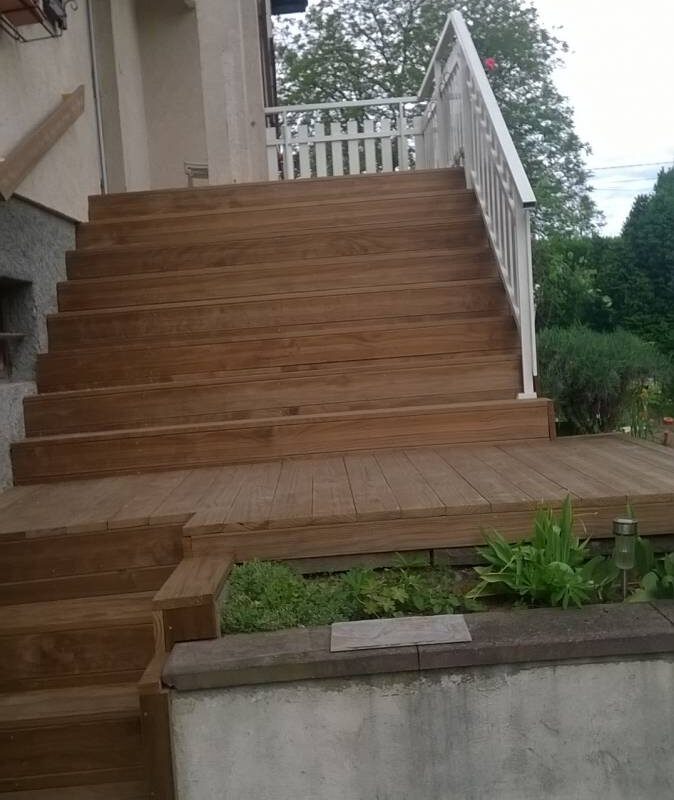 Habillage d’un escalier en bois. Bischheim 8
