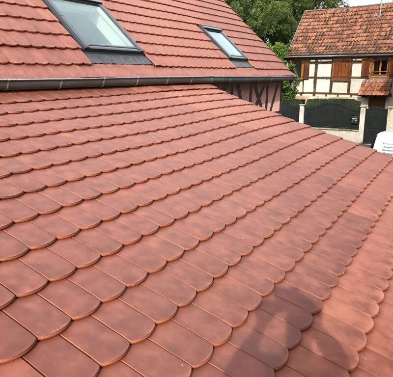 R&eacute;novation d’une toiture &agrave; Huttenheim. Ostwald 1