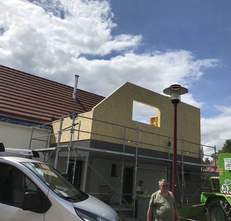 Extension d’une maison individuelle + bardage. Strasbourg 3