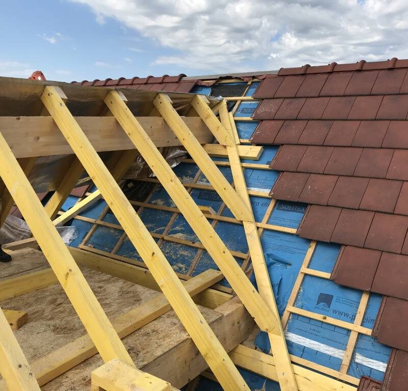Extension d’une maison individuelle + bardage. Ostwald 12