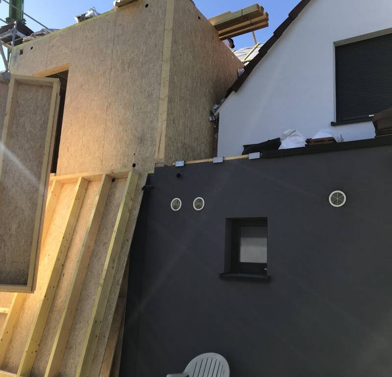 Extension d’une maison individuelle + bardage. Molsheim 9