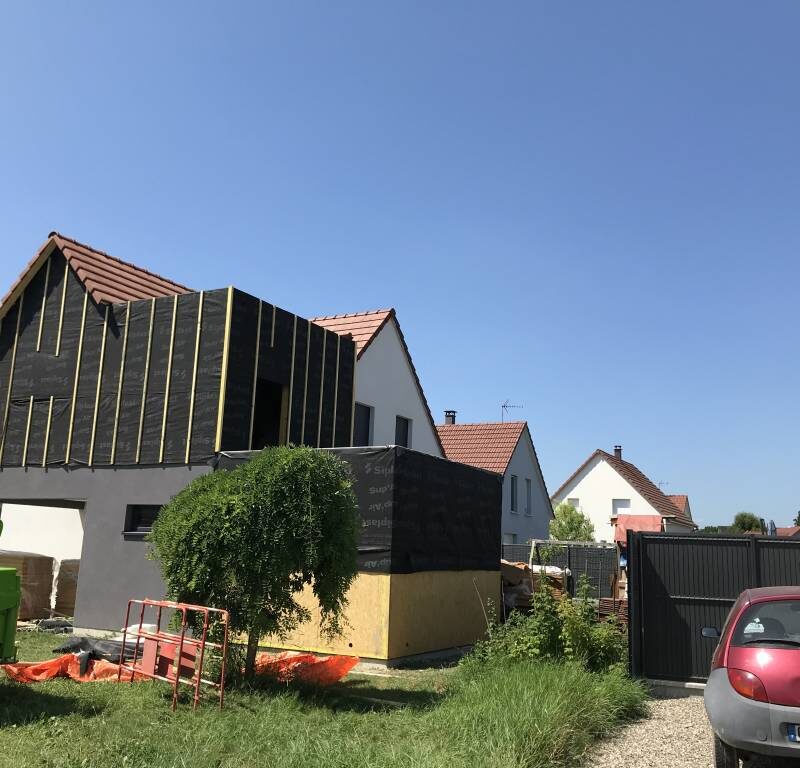 Extension d’une maison individuelle + bardage. Illkirch-Graffenstaden 10