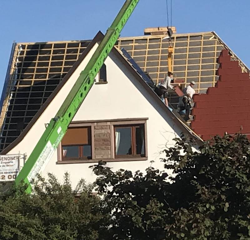 Isolation d’une toiture et remplacement des tuiles. Colmar 9